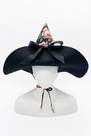 Antique Roses Reversible Witch Hat