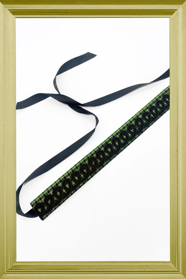 Lace Punk Ribbon Tie Belt